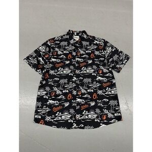 Baltimore Orioles Shirt Mens XL Black MLB Baseball Reyn Spooner Hawaiian Aloha
